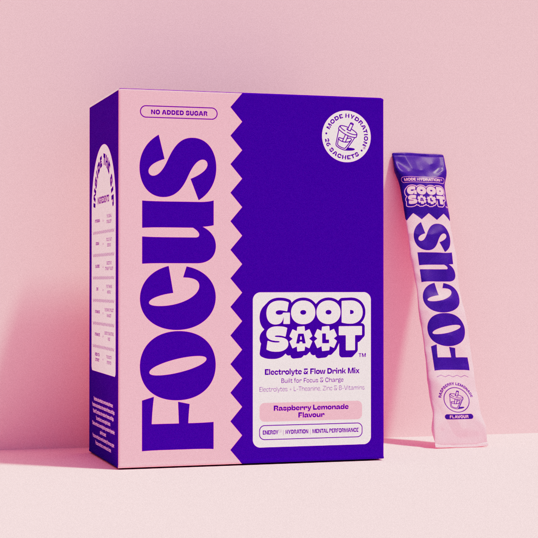 Focus Electrolytes Raspberry Lemonade Flavour | GoodSalt™